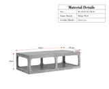 Boston Wooden Riviera Cane Coffee Table Natural Finish