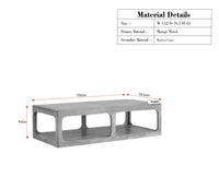 Boston Wooden Riviera Cane Coffee Table Natural Finish