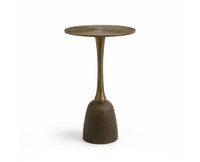 Aria Aluminum Side Table - Antique Bronze Finish
