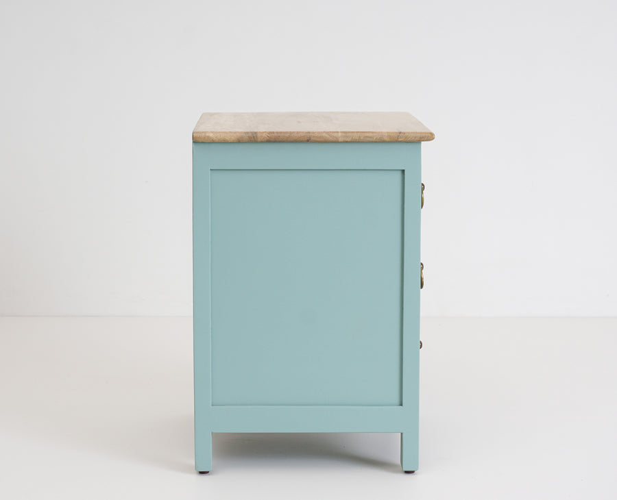 Aleppo Wooden Bedside Table Furniselan Silt-Green
