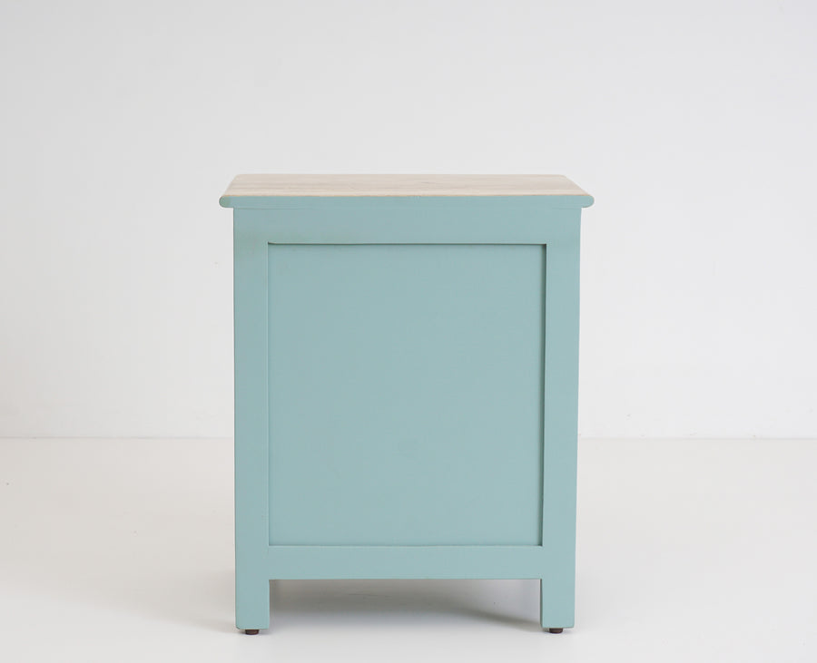Aleppo Wooden Bedside Table Furniselan Silt-Green