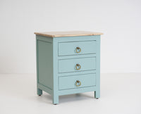 Aleppo Wooden Bedside Table Furniselan Silt-Green