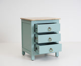 Aleppo Wooden Bedside Table Furniselan Silt-Green
