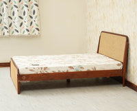 Maui Solid Mango Wood Queen Size Bed Brown Finish