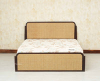 Maui Solid Mango Wood Queen Size Bed Grey Finish