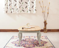 Mumbai Solid Wood Oval Coffee Table - Coffee Table - Furniselan - Silt-Green