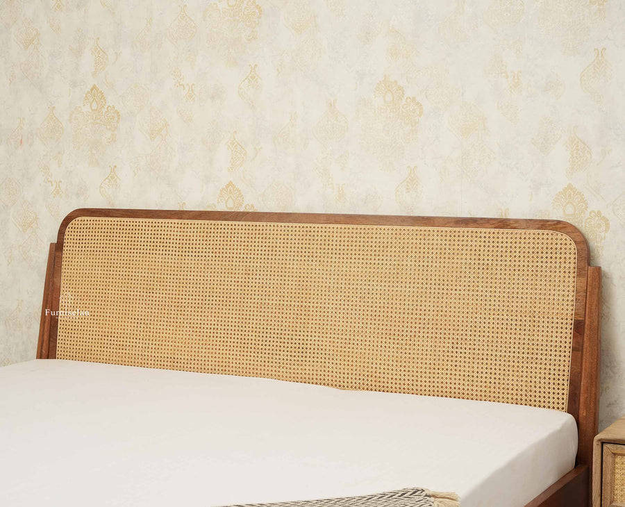 Maui Wooden King Size Bed Natural Oak