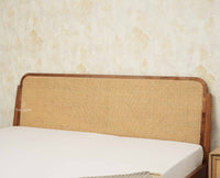 Maui Wooden King Size Bed Natural Oak