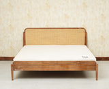 Maui Wooden King Size Bed Natural Oak