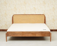 Maui Wooden King Size Bed Natural Oak