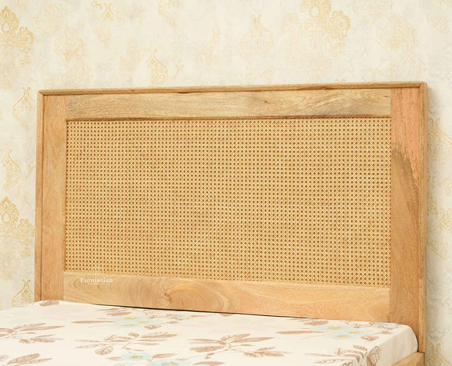 Boston Solid Wood Single Size Storage Bed for Home, Hotels and PG Natural Finish