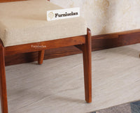 Boston Solid Wood Rattan Cane Chair Set of Two - Dining Chair - Furniselan Brown-Finish