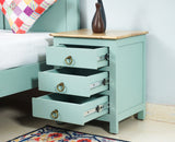 Aleppo Wooden Bedside Table Furniselan Silt-Green