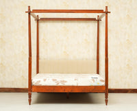 Nashville Solid Wood King Size Four Poster Bed Brown Finish