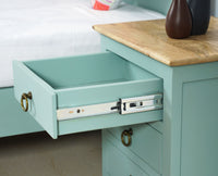 Aleppo Wooden Bedside Table Furniselan Silt-Green