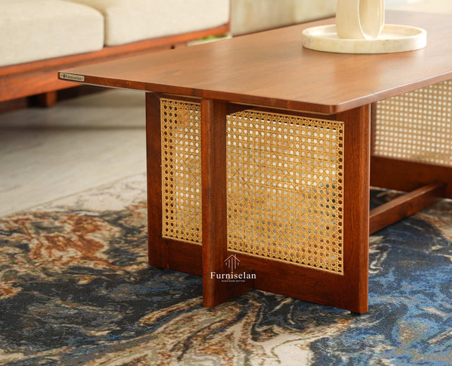 Boston Wooden Luma Coffee Table Brown Finish