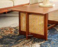 Boston Wooden Luma Coffee Table Brown Finish
