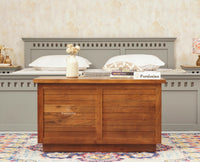 Athens Trunk Box Storage - Trunks & Cabinets - Furniselan-Brown-Finish