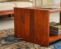 Zurich Premium Wooden Coffee Table Brown Finish