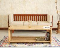 Zurich Premium Wooden Coffee Table Natural Finish