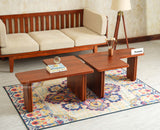 Pivot Flexi Wooden Coffee Table Multi Functions Use Coffee & Side Table Brown Finish