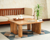 Pivot Flexi Wooden Coffee Table Multi Functions Use Coffee & Side Table Natural Oak  Finish