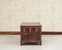 Deccan Slatted Trunk Box Storage Coffee Table Furniselan Grey Finish