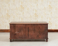 Deccan Slatted Trunk Box Storage Coffee Table Furniselan Grey Finish