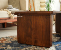 Pivot Flexi Wooden Coffee Table Multi Functions Use Coffee & Side Table Teak Finish