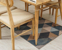 Boston Solid Wood Rattan Cane Dining Table Four Seater Set Furniselan Natural-Finish