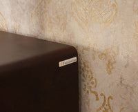 Boston Solid Wood Rattan Cane Tv Cabinet with Two Doors and Two Drawers Furniselan-Grey-Finish