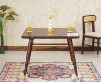 Boston Solid Wood Rattan Cane Dining Table Four Seater Set Square - Dining Set - Furniselan Grey-Finish