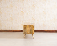 Boston Solid Wood Tv Entertainment Unit Set Of Three Cabinets Furniselan Natural Finish