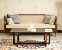 Boston Wooden Luma Coffee Table Grey Finish