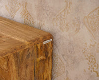 Boston Solid Wood Rattan Cane Tv Cabinet - Tv Cabinet - Furniselan Natural-Finish