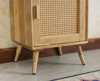 Boston Solid Wood Tv Entertainment Unit Set Of Three Cabinets Furniselan Natural Finish