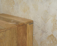 Boston Solid Wood Tv Entertainment Unit Set Of Three Furniselan Natural Finish