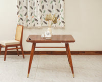 Boston Solid Wood Square Dining Table Four Seater Furniselan Brown-Finish