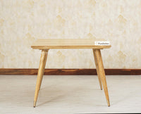 Boston Solid Wood Rattan Cane Dining Table Four Seater Set Square Furniselan Natural-Finish