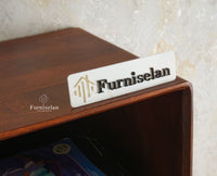 Boston Solid Wood Tall Bookshelf Unit File Rack Furniselan Brown Finish