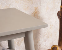Boston solid wood rattan side table with one drawer - Bedside Table - Furniselan Cool-Grey