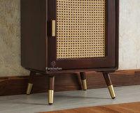 Boston Solid Wood Tv Entertainment Unit Set Of Three Cabinets Furniselan Grey Finish