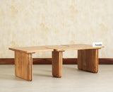 Pivot Flexi Wooden Coffee Table Multi Functions Use Coffee & Side Table Natural Oak Finish