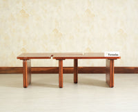 Pivot Flexi Wooden Coffee Table Multi Functions Use Coffee & Side Table Brown Finish