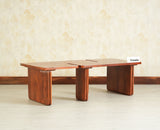 Pivot Flexi Wooden Coffee Table Multi Functions Use Coffee & Side Table Brown Finish