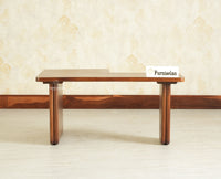 Pivot Flexi Wooden Coffee Table Multi Functions Use Coffee & Side Table Brown Finish