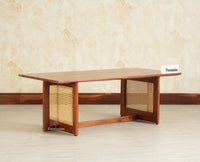 Boston Wooden Luma Coffee Table Brown Finish