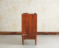 Wellington Solid Wood Sideboard Cabinet Two Door Furniselan Brown Finish