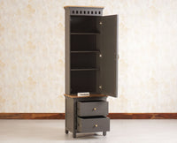 Alexandria Solid Wood Dressing Table - Furniselan Slate-Grey