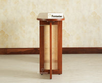 Boston Luma Wooden Entryway Console Table Brown Finish